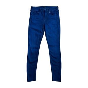 MOTHER Looker High Rise Skinny Jeans Dark Lover Wash Dark Blue Women’s 28